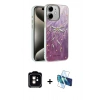MARSİLYAN™- iPhone 11 Kılıf Zirve Modern Prime - Siyah 3D Antistatik Seramik Nano Ekran Koruyucu + PVD Metal Kamera Lens - TU