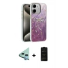 MARSİLYAN™- iPhone 11 Kılıf Zirve Modern Prime - Siyah 6D Antistatik Mat Seramik Hayalet Nano Ekran Koruyucu + Raze Metal Kamera Lens - MI