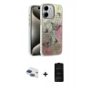 MARSİLYAN™- iPhone 11 Kılıf Zirve Modern Prime - Siyah 6D Antistatik Mat Seramik Hayalet Nano Ekran Koruyucu + Pers Alüminyum Kamera Lens - LT