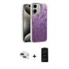 MARSİLYAN™- iPhone 11 Kılıf Zirve Modern Prime - Siyah 6D Antistatik Mat Seramik Hayalet Nano Ekran Koruyucu + Pers Alüminyum Kamera Lens - LT