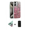 MARSİLYAN™- iPhone 11 Kılıf Zirve Modern Prime - Siyah 6D Antistatik Mat Seramik Hayalet Nano Ekran Koruyucu + Raze Metal Kamera Lens - KI