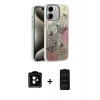 MARSİLYAN™- iPhone 11 Kılıf Zirve Modern Prime - Siyah 6D Antistatik Mat Seramik Hayalet Nano Ekran Koruyucu + PVD Metal Kamera Lens - TU