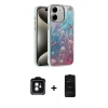 MARSİLYAN™- iPhone 11 Kılıf Zirve Modern Prime - Siyah 6D Antistatik Mat Seramik Hayalet Nano Ekran Koruyucu + PVD Metal Kamera Lens - YL
