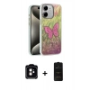 MARSİLYAN™- iPhone 11 Kılıf Zirve Modern Prime - Siyah 6D Antistatik Mat Seramik Hayalet Nano Ekran Koruyucu + PVD Metal Kamera Lens - TU