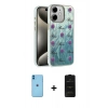 MARSİLYAN™- iPhone 11 Kılıf Zirve Modern Prime - Siyah 6D Antistatik Mat Seramik Hayalet Nano Ekran Koruyucu + Neon Fosforlu Kamera Lens - MI