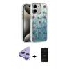 MARSİLYAN™- iPhone 11 Kılıf Zirve Modern Prime - Siyah 6D Antistatik Mat Seramik Hayalet Nano Ekran Koruyucu + Raze Metal Kamera Lens - MR