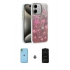 MARSİLYAN™- iPhone 11 Kılıf Zirve Modern Prime - Siyah 6D Antistatik Mat Seramik Hayalet Nano Ekran Koruyucu + Neon Fosforlu Kamera Lens - YL