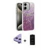 MARSİLYAN™- iPhone 11 Kılıf Zirve Modern Prime - Siyah 6D Antistatik Mat Seramik Hayalet Nano Ekran Koruyucu + Raze Metal Kamera Lens - MR