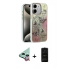 MARSİLYAN™- iPhone 11 Kılıf Zirve Modern Prime - Siyah 6D Antistatik Mat Seramik Hayalet Nano Ekran Koruyucu + Raze Metal Kamera Lens - KI