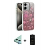 MARSİLYAN™- iPhone 11 Kılıf Zirve Modern Prime - Siyah 6D Antistatik Mat Seramik Hayalet Nano Ekran Koruyucu + Raze Metal Kamera Lens - MI