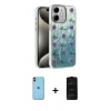 MARSİLYAN™- iPhone 11 Kılıf Zirve Modern Prime - Siyah 6D Antistatik Mat Seramik Hayalet Nano Ekran Koruyucu + Neon Fosforlu Kamera Lens - TU