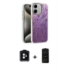 MARSİLYAN™- iPhone 11 Kılıf Zirve Modern Prime - Siyah 6D Antistatik Mat Seramik Hayalet Nano Ekran Koruyucu + PVD Metal Kamera Lens - TU
