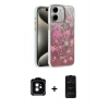 MARSİLYAN™- iPhone 11 Kılıf Zirve Modern Prime - Siyah 6D Antistatik Mat Seramik Hayalet Nano Ekran Koruyucu + PVD Metal Kamera Lens - TU