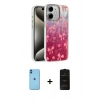 MARSİLYAN™- iPhone 11 Kılıf Zirve Modern Prime - Siyah 6D Antistatik Mat Seramik Hayalet Nano Ekran Koruyucu + Neon Fosforlu Kamera Lens - MI