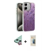 MARSİLYAN™- iPhone 11 Kılıf Zirve Modern Prime - Siyah 6D Mat Seramik Hayalet Nano Ekran Koruyucu + Raze Metal Kamera Lens - KI