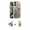 MARSİLYAN™- iPhone 11 Kılıf Zirve Modern Prime - Siyah 6D Mat Seramik Hayalet Nano Ekran Koruyucu + Raze Metal Kamera Lens - KI