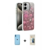MARSİLYAN™- iPhone 11 Kılıf Zirve Modern Prime - Siyah 6D Mat Seramik Hayalet Nano Ekran Koruyucu + Neon Fosforlu Kamera Lens - MI