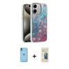 MARSİLYAN™- iPhone 11 Kılıf Zirve Modern Prime - Siyah 6D Mat Seramik Hayalet Nano Ekran Koruyucu + Neon Fosforlu Kamera Lens - MI