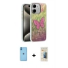 MARSİLYAN™- iPhone 11 Kılıf Zirve Modern Prime - Siyah 6D Mat Seramik Hayalet Nano Ekran Koruyucu + Neon Fosforlu Kamera Lens - MI