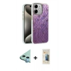 MARSİLYAN™- iPhone 11 Kılıf Zirve Modern Prime - Siyah 6D Mat Seramik Hayalet Nano Ekran Koruyucu + Raze Metal Kamera Lens - MI