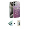 MARSİLYAN™- iPhone 11 Kılıf Zirve Modern Prime - Siyah 6D Mat Seramik Hayalet Nano Ekran Koruyucu + Raze Metal Kamera Lens - MI