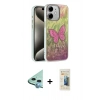 MARSİLYAN™- iPhone 11 Kılıf Zirve Modern Prime - Siyah 6D Mat Seramik Hayalet Nano Ekran Koruyucu + Raze Metal Kamera Lens - MI