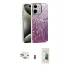 MARSİLYAN™- iPhone 11 Kılıf Zirve Modern Prime - Siyah 6D Mat Seramik Hayalet Nano Ekran Koruyucu + Pers Alüminyum Kamera Lens - GD