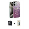 MARSİLYAN™- iPhone 11 Kılıf Zirve Modern Prime - Siyah 6D Mat Seramik Hayalet Nano Ekran Koruyucu + PVD Metal Kamera Lens - SH