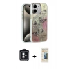 MARSİLYAN™- iPhone 11 Kılıf Zirve Modern Prime - Siyah 6D Mat Seramik Hayalet Nano Ekran Koruyucu + PVD Metal Kamera Lens - SH