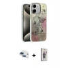 MARSİLYAN™- iPhone 11 Kılıf Zirve Modern Prime - Siyah Bilvis 3D Cam Ekran Koruyucu + Pers Alüminyum Kamera Lens - LT