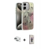 MARSİLYAN™- iPhone 11 Kılıf Zirve Modern Prime - Siyah Bilvis 3D Cam Ekran Koruyucu + Pers Alüminyum Kamera Lens - YL
