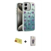 MARSİLYAN™- iPhone 11 Kılıf Zirve Modern Prime - Siyah Bilvis 3D Cam Ekran Koruyucu + Rainbow Kamera Lens Koruma Cam - KI