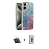 MARSİLYAN™- iPhone 11 Kılıf Zirve Modern Prime - Siyah Bilvis 3D Cam Ekran Koruyucu + Şeffaf Kamera Lens Koruma Cam