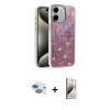 MARSİLYAN™- iPhone 11 Kılıf Zirve Modern Prime - Siyah Bilvis 3D Mat Cam Ekran Koruyucu + Pers Alüminyum Kamera Lens - GI