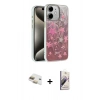 MARSİLYAN™- iPhone 11 Kılıf Zirve Modern Prime - Siyah Bilvis 3D Mat Cam Ekran Koruyucu + Gold Pers Alüminyum Kamera Lens