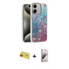 MARSİLYAN™- iPhone 11 Kılıf Zirve Modern Prime - Siyah Bilvis 3D Mat Cam Ekran Koruyucu + Rainbow Kamera Lens Koruma Cam - KI