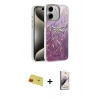 MARSİLYAN™- iPhone 11 Kılıf Zirve Modern Prime - Siyah Bilvis 3D Mat Cam Ekran Koruyucu + Rainbow Kamera Lens Koruma Cam - KI