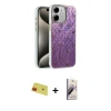 MARSİLYAN™- iPhone 11 Kılıf Zirve Modern Prime - Siyah Bilvis 3D Mat Cam Ekran Koruyucu + Rainbow Kamera Lens Koruma Cam - KI