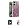 MARSİLYAN™- iPhone 11 Kılıf Zirve Modern Prime - Siyah Bilvis 3D Mat Cam Ekran Koruyucu + PVD Metal Kamera Lens - MI