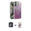 MARSİLYAN™- iPhone 11 Kılıf Zirve Modern Prime - Siyah Bilvis 3D Mat Cam Ekran Koruyucu + PVD Metal Kamera Lens - MI