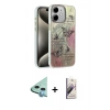 MARSİLYAN™- iPhone 11 Kılıf Zirve Modern Prime - Siyah Bilvis 3D Mat Cam Ekran Koruyucu + Raze Metal Kamera Lens - MI