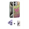 MARSİLYAN™- iPhone 11 Kılıf Zirve Modern Prime - Siyah Bilvis 3D Mat Cam Ekran Koruyucu + Raze Metal Kamera Lens - MR