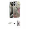 MARSİLYAN™- iPhone 11 Kılıf Zirve Modern Prime - Siyah Bilvis 3D Mat Cam Ekran Koruyucu + Renkli Kamera Lens Koruma Cam - SI