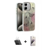 MARSİLYAN™- iPhone 11 Kılıf Zirve Modern Prime - Siyah Bilvis 3D Mat Cam Ekran Koruyucu + Kamera Lens Koruma Cam - SF