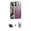 MARSİLYAN™- iPhone 11 Kılıf Zirve Modern Prime - Siyah Bilvis 3D Mat Cam Ekran Koruyucu + Kamera Lens Koruma Cam - SF