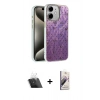MARSİLYAN™- iPhone 11 Kılıf Zirve Modern Prime - Siyah Bilvis 3D Mat Cam Ekran Koruyucu + Kamera Lens Koruma Cam - SF