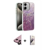 MARSİLYAN™- iPhone 11 Kılıf Zirve Modern Prime - Siyah Bilvis 3D Mat Cam Ekran Koruyucu + Raze Metal Kamera Lens - SH