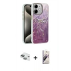MARSİLYAN™- iPhone 11 Kılıf Zirve Modern Prime - Siyah Bilvis 3D Mat Cam Ekran Koruyucu + Pers Alüminyum Kamera Lens - YL