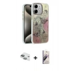 MARSİLYAN™- iPhone 11 Kılıf Zirve Modern Prime - Siyah Bilvis 3D Mat Cam Ekran Koruyucu + Pers Alüminyum Kamera Lens - YL