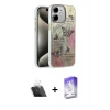 MARSİLYAN™- iPhone 11 Kılıf Zirve Modern Prime - Siyah Bilvis 5in1 3D Magic Cam Ekran Koruyucu + Kamera Lens Koruma Cam - SF